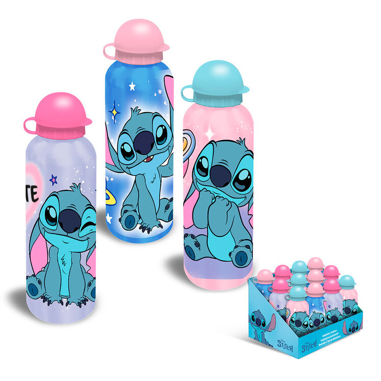 Cantimplora aluminio Stitch Disney 500ml surtido - Frikibase.com