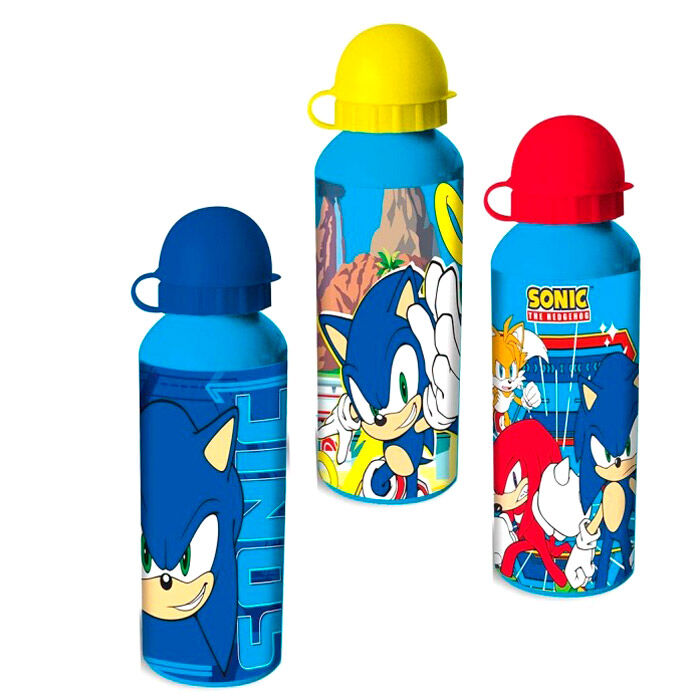 Cantimplora surtido aluminio Sonic The Hedgehog 500ml - Frikibase.com