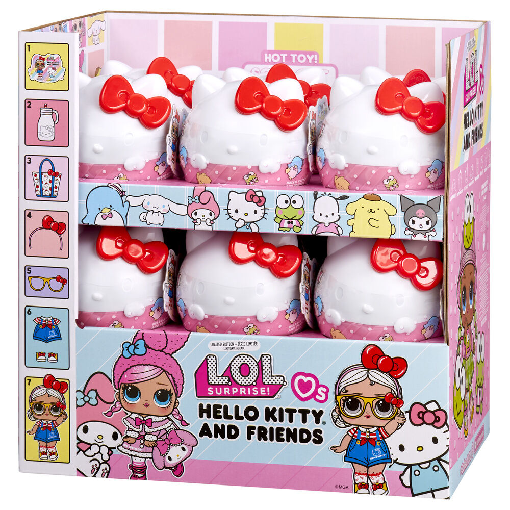 Capsula sorpresa L.O.L. Surprise Loves Hello Kitty & Friends surtido - Frikibase.com