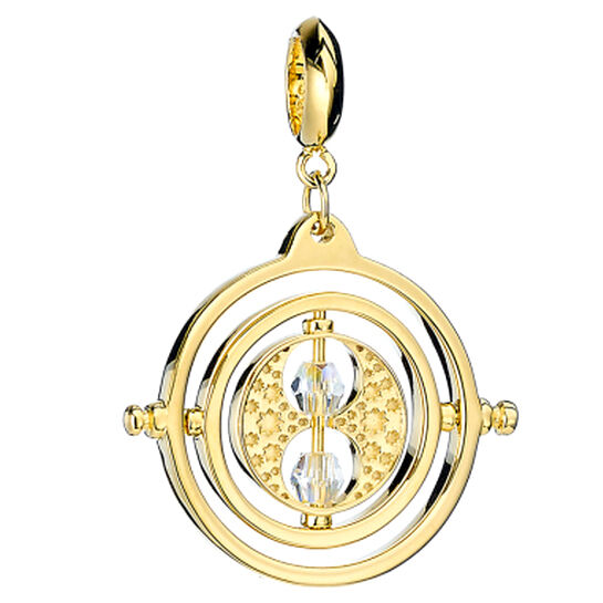 Charm Giratiempos Harry Potter plata baño oro - Frikibase.com
