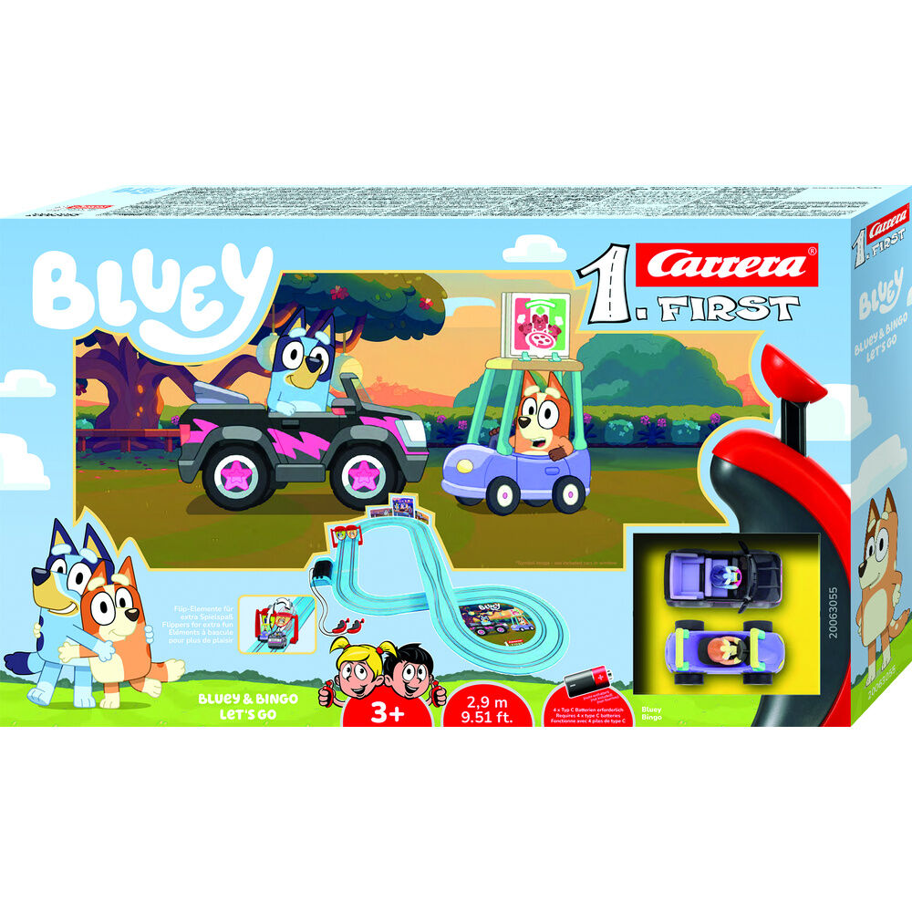 Circuito carreras Bluey & Bingo Let's Go Bluey - Frikibase.com