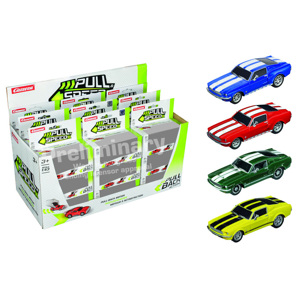 Coche Ford Mustang 67 pull back surtido - Frikibase.com
