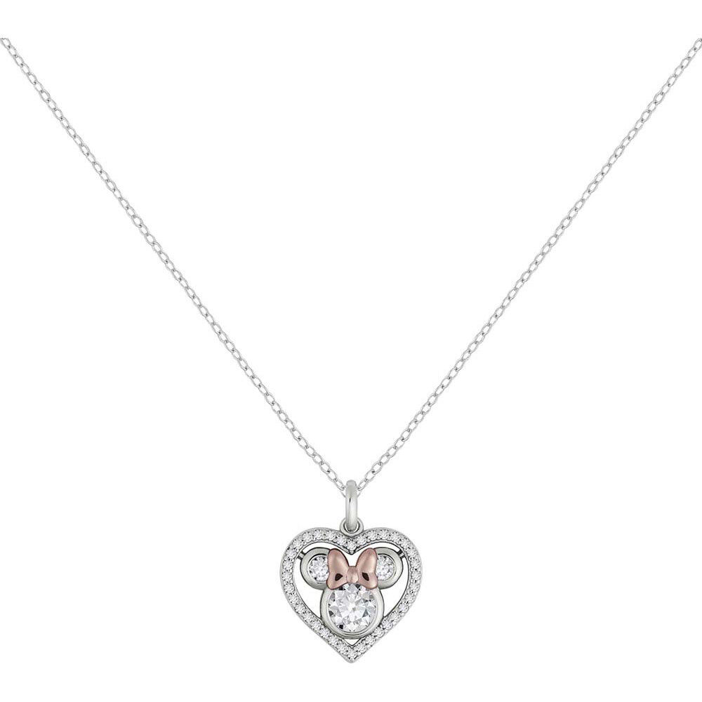 Colgante Corazon Minnie Disney plata - Frikibase.com