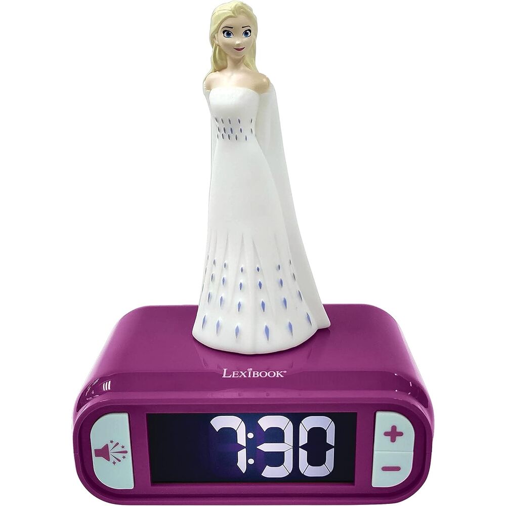Despertador digital luz nocturna Elsa Frozen Disney - Frikibase.com
