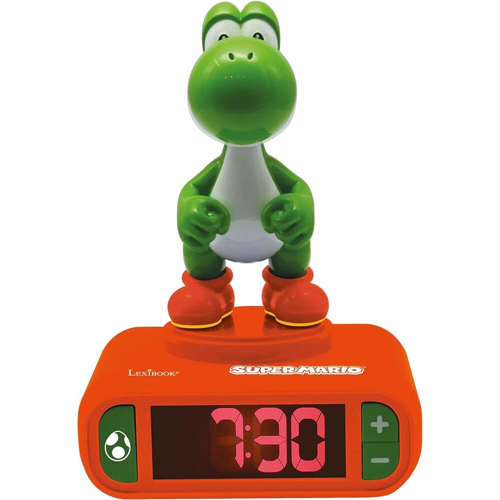 Despertador digital luz nocturna Yoshi Super Mario Bros - Frikibase.com