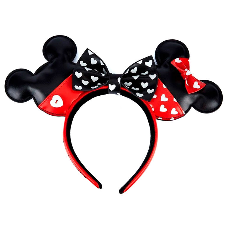 Diadema Orejas Valentines Mickey Minnie Disney Loungefly - Frikibase.com