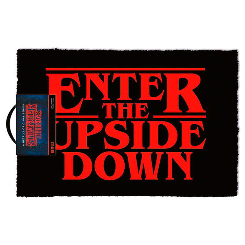 Felpudo Enter the Upside Down Stranger Things - Frikibase.com