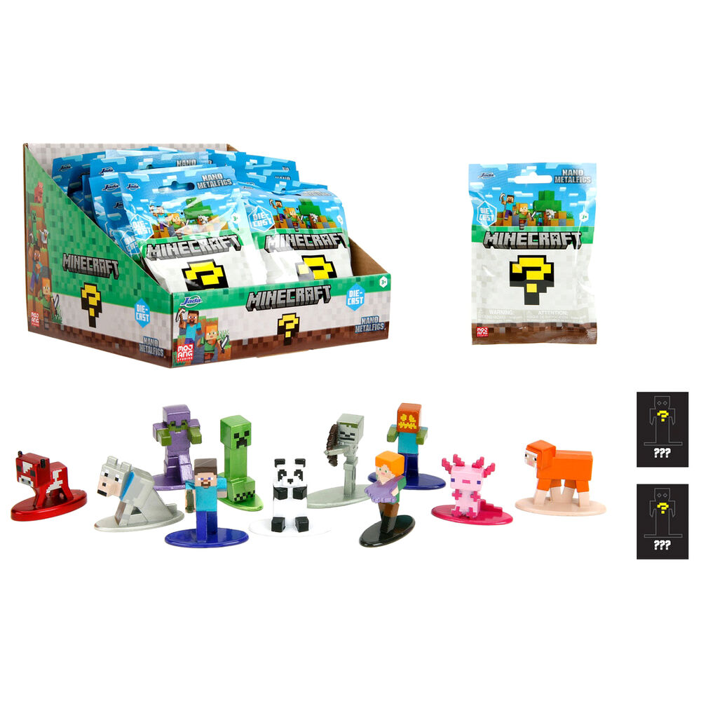Figura sobre sorpresa metalfigs Minecraft 4cm surtido - Frikibase.com