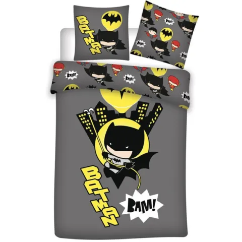 Funda nordica Chibi Batman DC Comics cama 90 microfibra - Frikibase.com