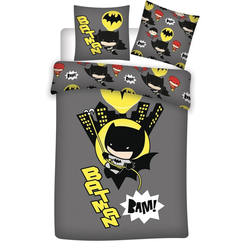 Funda nordica Chibi Batman DC Comics cama 90 microfibra - Frikibase.com