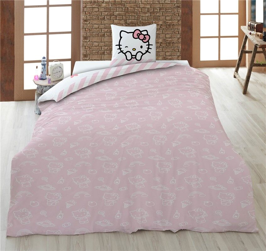 Funda nordica Hello Kitty cama 90cm algodon - Frikibase.com