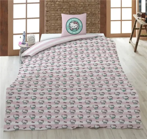Funda nordica Hello Kitty cama 90cm policotton - Frikibase.com