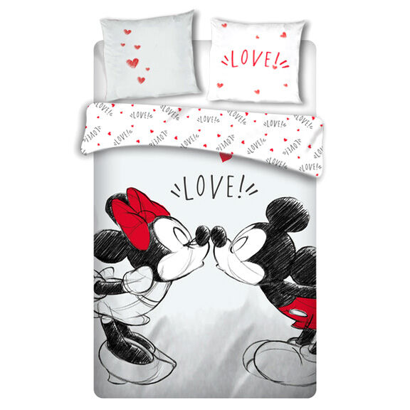 Funda nordica Love Mickey and Minnie Disney cama 135cm - Frikibase.com