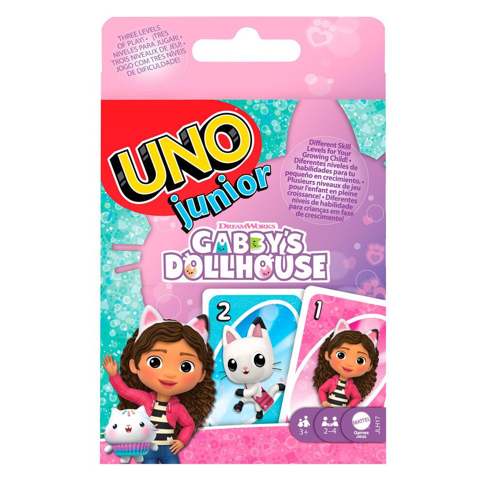 Juego cartas UNO Junior La Casa de Muñecas de Gabby - Frikibase.com
