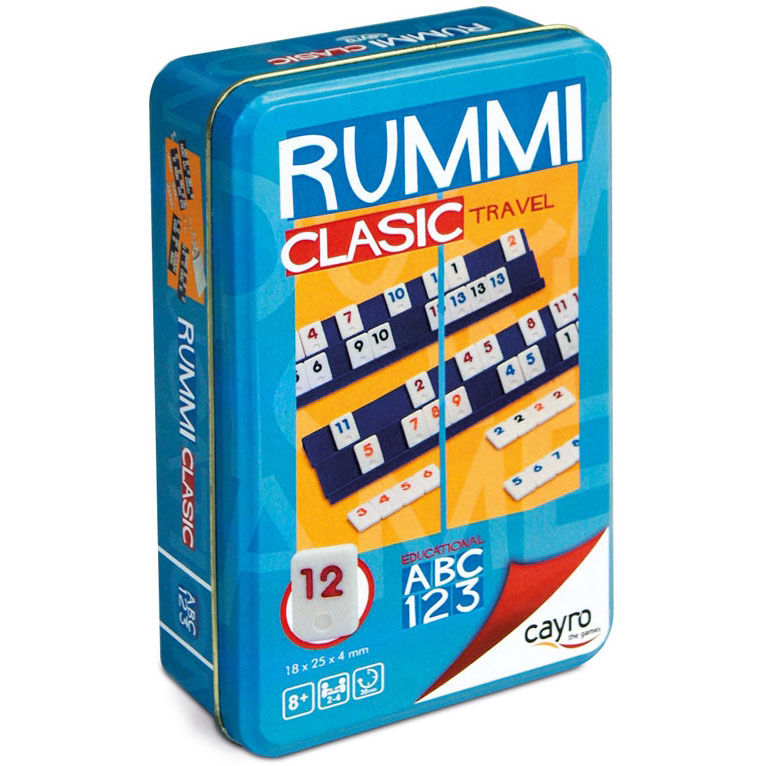 Juego Rummi viaje caja metalica - Frikibase.com