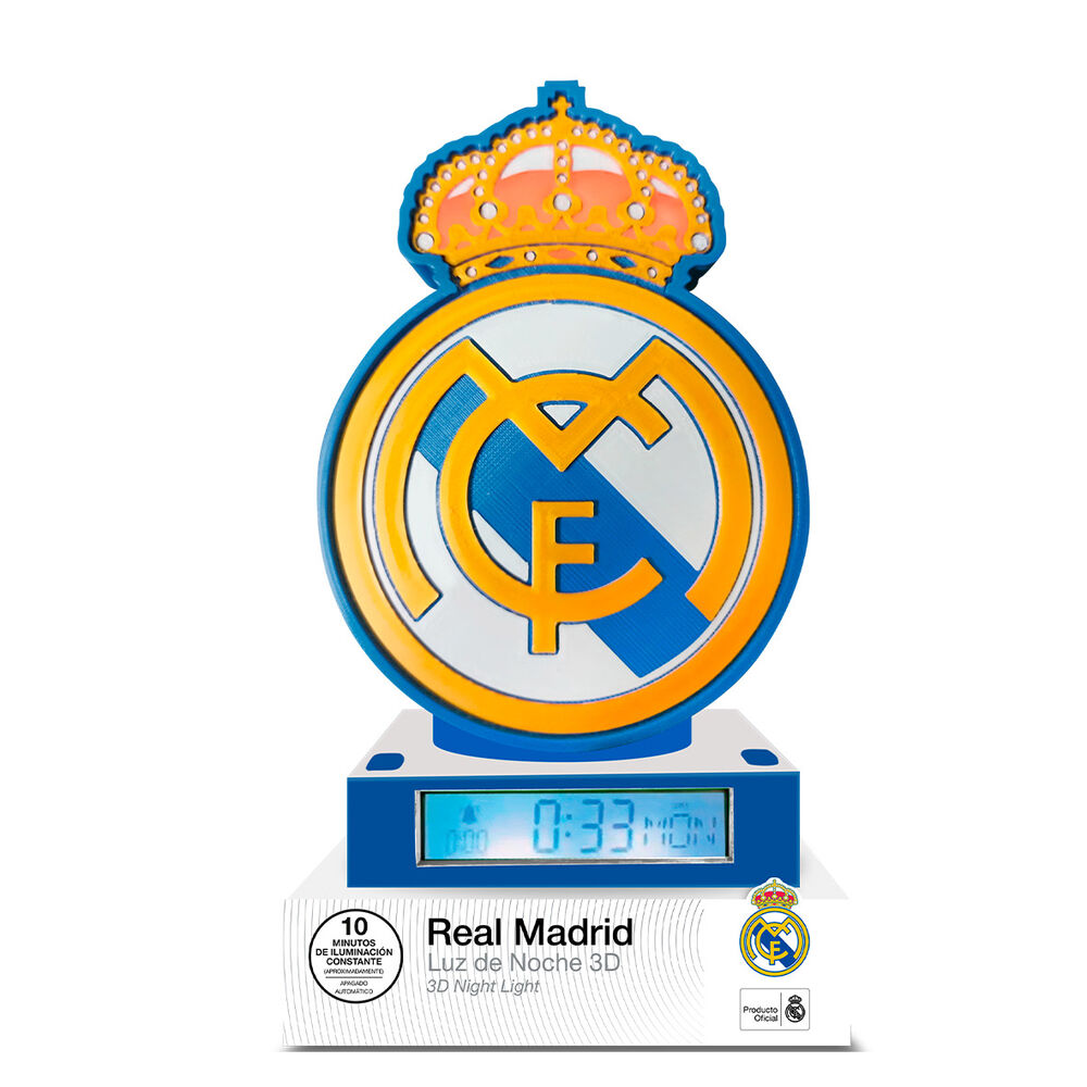 Lampara Despertador 3D Real Madrid - Frikibase.com