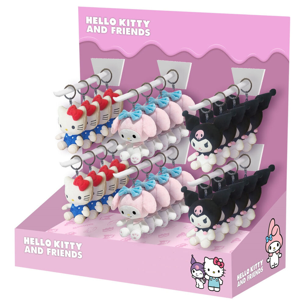 Llavero peluche Hello Kitty and Friends surtido 15cm - Frikibase.com