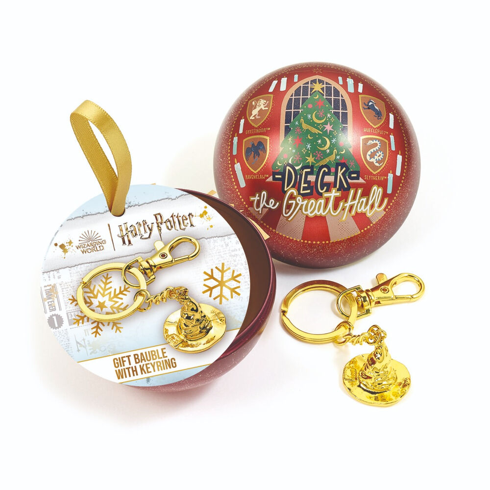 Llavero Sombrero Seleccionador + Bola de Navidad Harry Potter - Frikibase.com