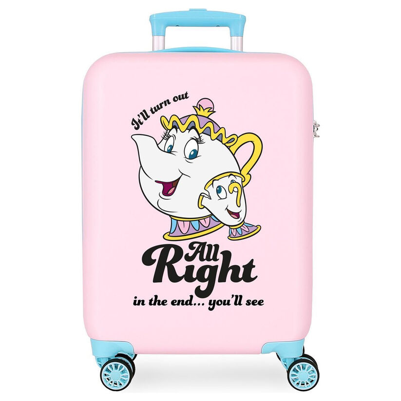 Maleta trolley ABS All Right Chip La Bella y la Bestia Disney 55cm - Frikibase.com
