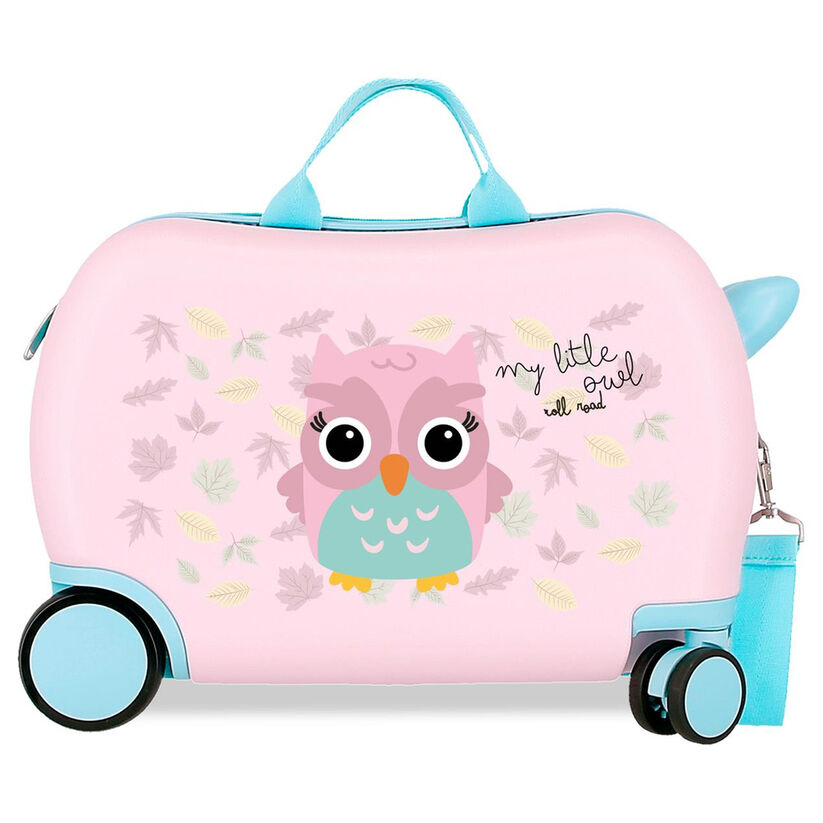 Maleta trolley ABS Happy Pets Owl Roll Road 45cm - Frikibase.com