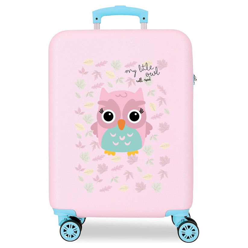 Maleta trolley ABS Happy Pets Owl Roll Road 55cm - Frikibase.com
