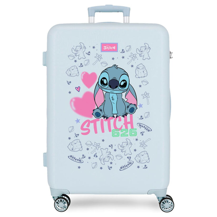 Maleta trolley ABS Hearts Stitch Disney 65cm - Frikibase.com