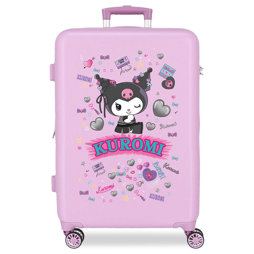 Maleta trolley ABS Retropop Kuromi Hello Kitty 65cm - Frikibase.com