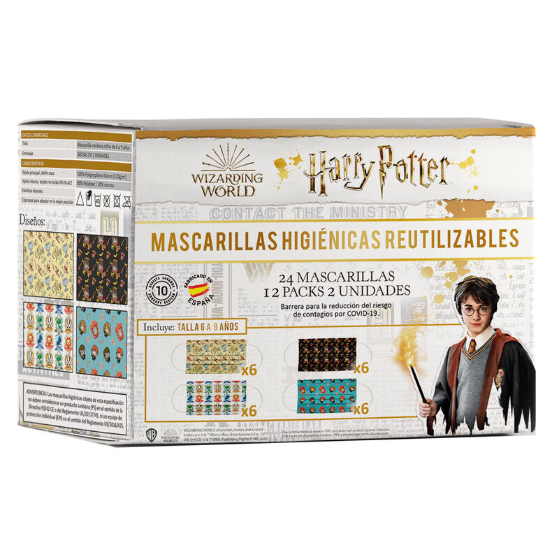 Mascarilla reutilizable Harry Potter 6/9 años surtido - Frikibase.com