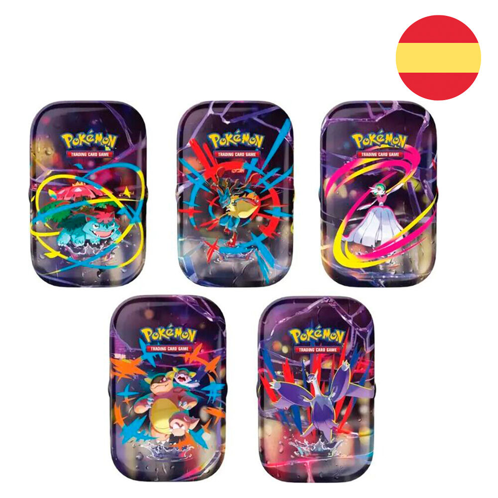 Mini Lata cartas Megaevolucion Pokemon español surtido - Frikibase.com