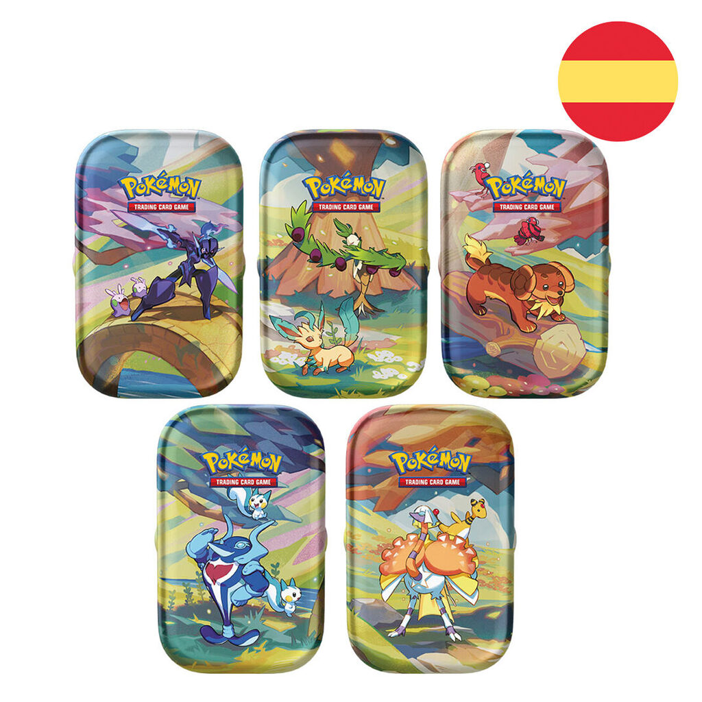 Mini lata juego cartas coleccionables Pokemon surtido español - Frikibase.com