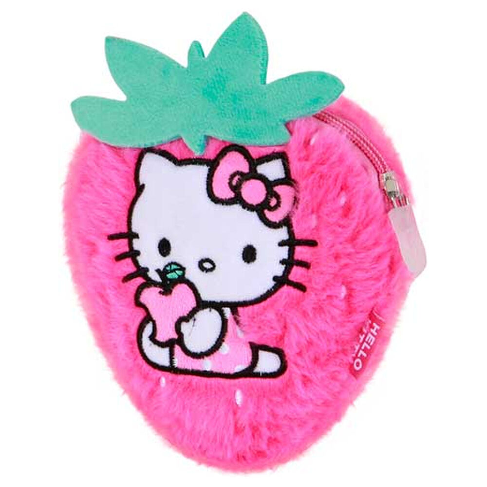 Monedero peluche Fresa Hello Kitty - Frikibase.com