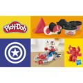 Moto cortadora del Capitan America Marvel Play-Doh – imagen 12