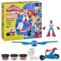 Moto cortadora del Capitan America Marvel Play-Doh - Frikibase.com
