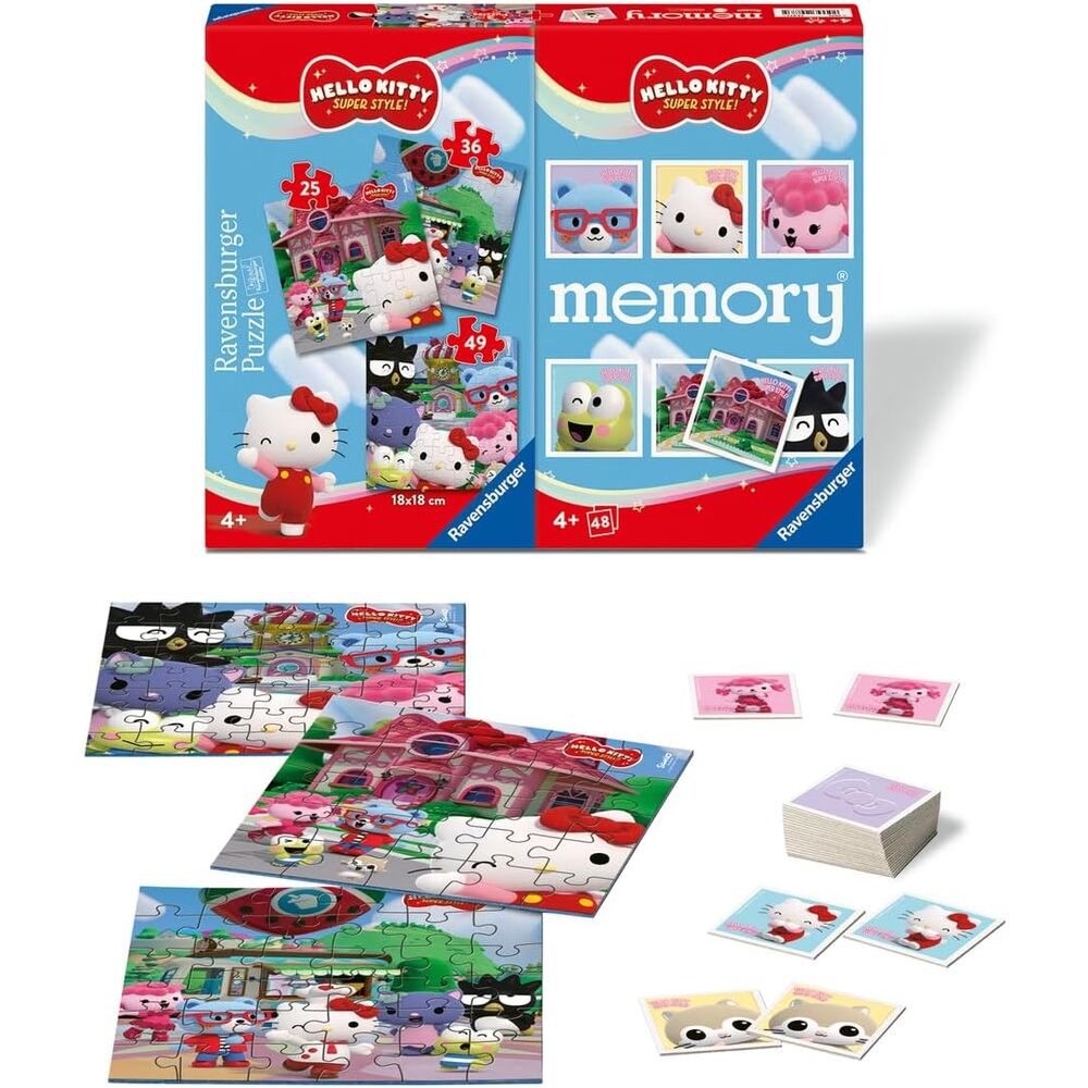 Multipack memory + 3 puzzles Hello Kitty - Frikibase.com