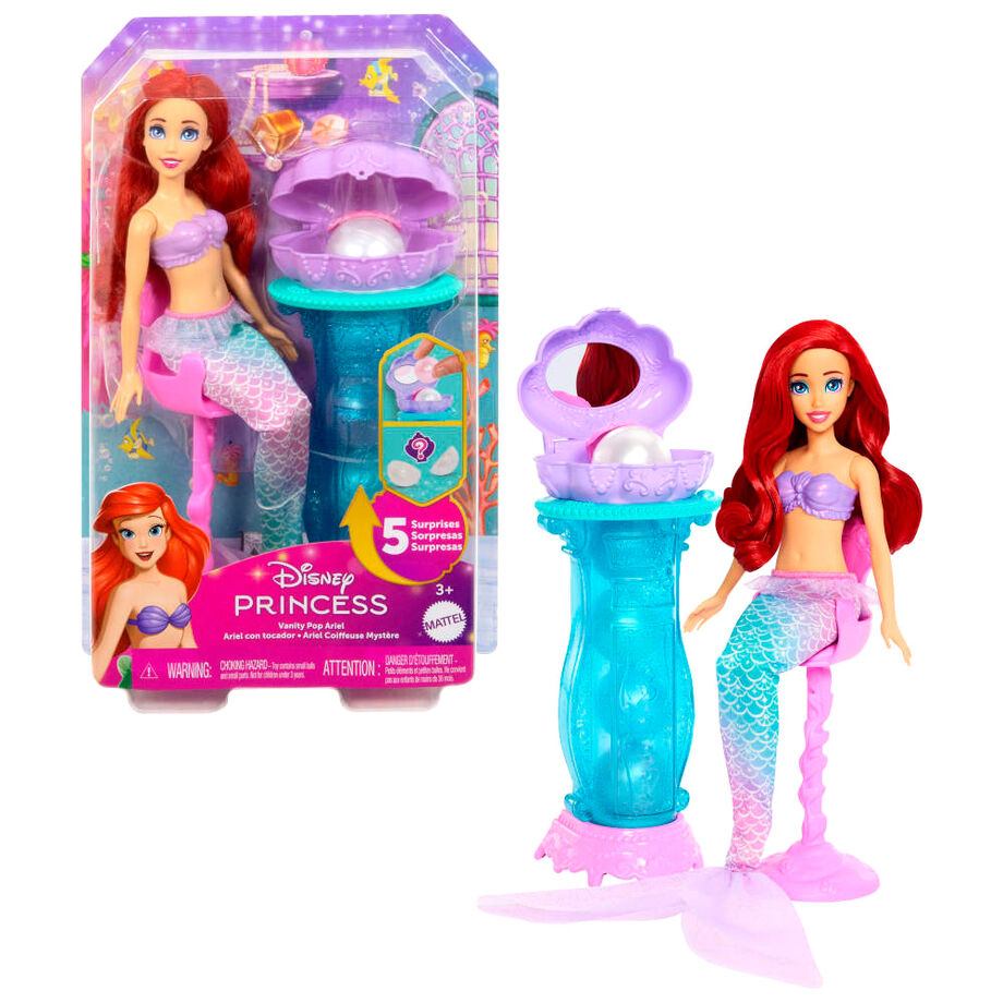 Muñeca Ariel con tocador La Sirenita Princesas Disney - Frikibase.com