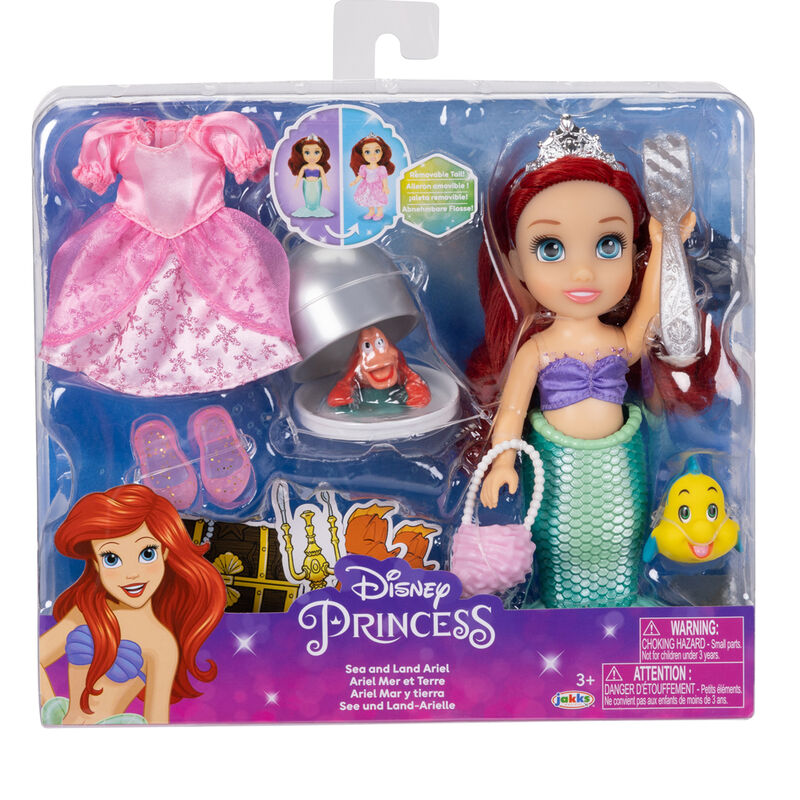 Muñeca Ariel Mar y Tierra La Sirenita Disney 15cm - Frikibase.com
