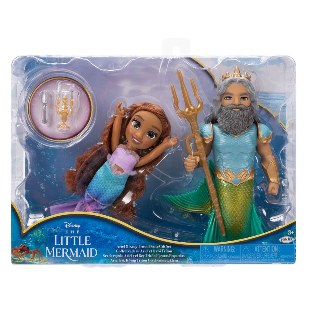 Muñeca Ariel + Triton La Sirenita Disney 15cm - Frikibase.com