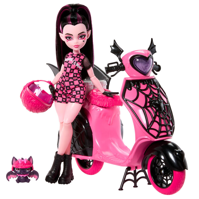 Muñeca Draculaura + Scooter Monster High - Frikibase.com