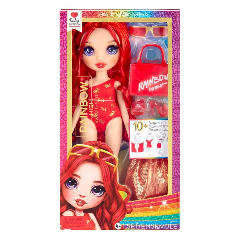 Muñeca Ruby Bajo el sol Rainbow High 25cm - Frikibase.com