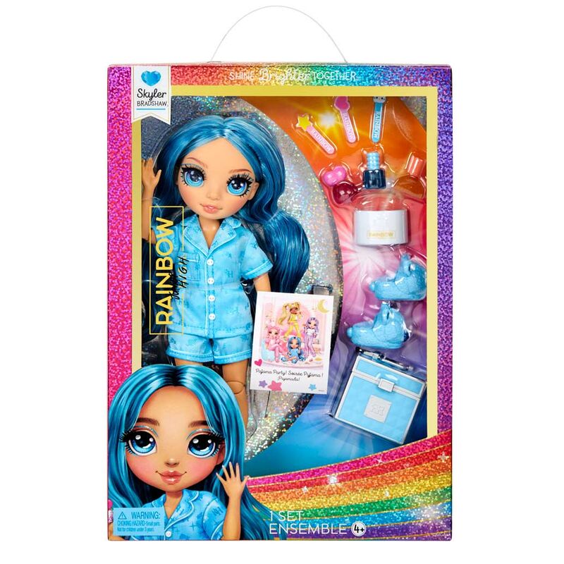 Muñeca Skyler Fiesta pijama Rainbow High 22cm - Frikibase.com