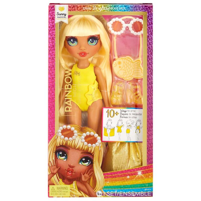 Muñeca Sunny Bajo el sol Rainbow High 25cm - Frikibase.com