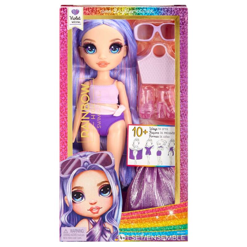 Muñeca Violet Bajo el sol Rainbow High 25cm - Frikibase.com