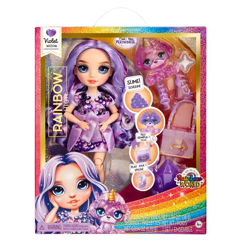 Muñeca Violet Rainbow World Rainbow High 25cm - Frikibase.com
