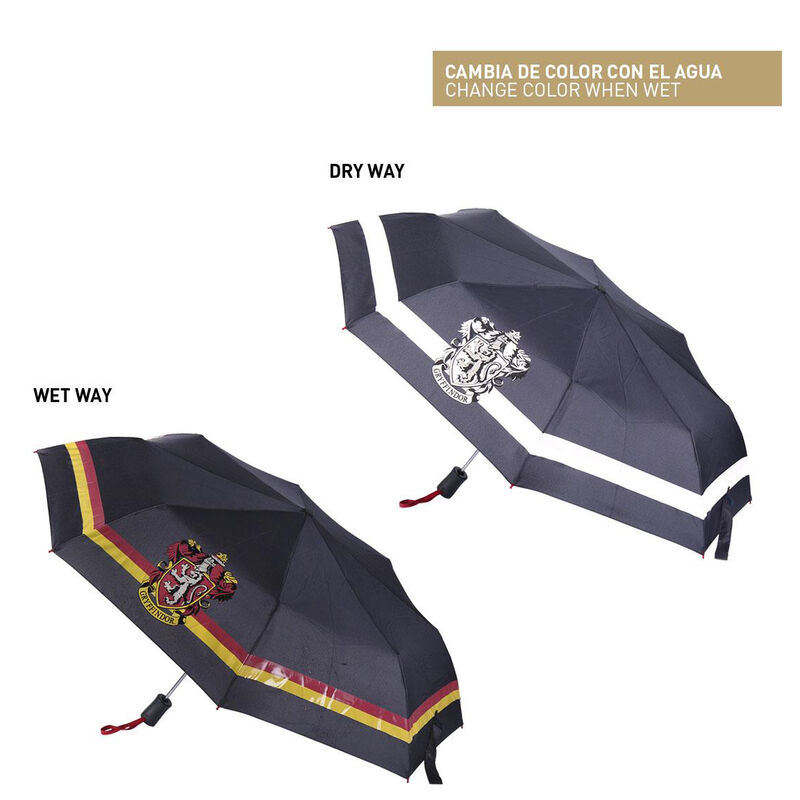Paraguas automatico plegable Griffindor Harry Potter 53cm - Frikibase.com