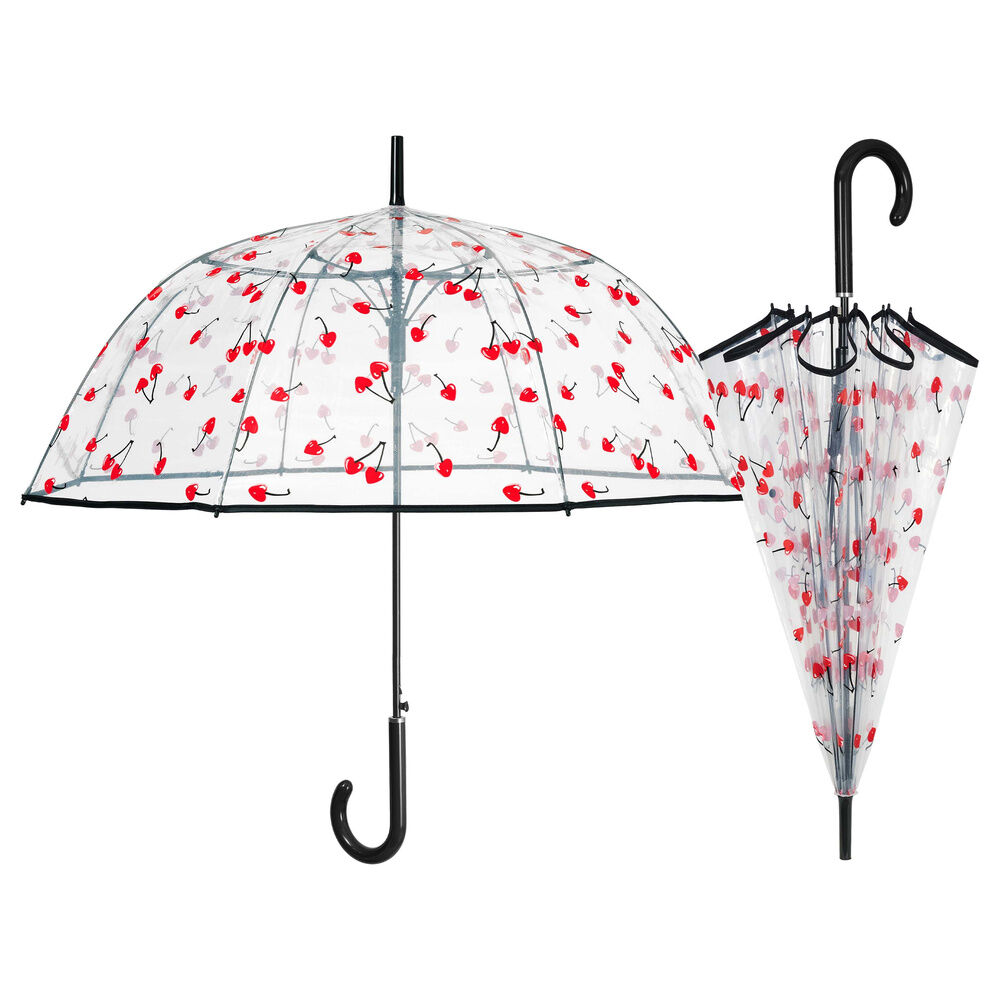 Paraguas automatico Transparente cerezas 61cm surtido - Frikibase.com