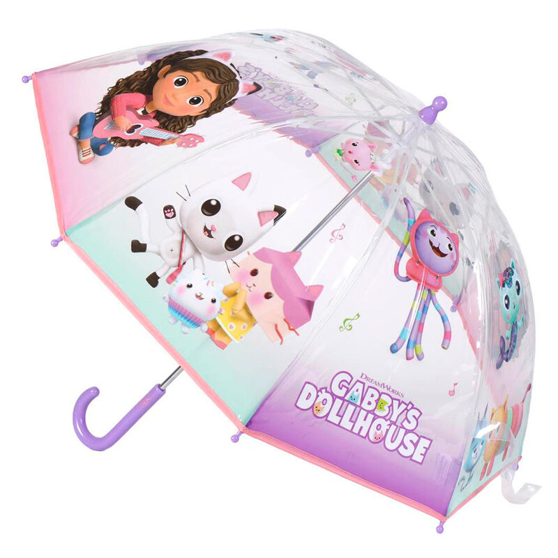 Paraguas manual burbuja La Casa de Muñecas de Gabby 45cm - Frikibase.com