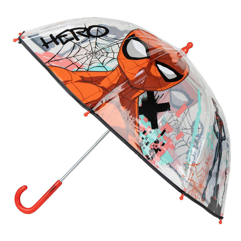 Paraguas manual burbuja Spiderman Marvel - Frikibase.com