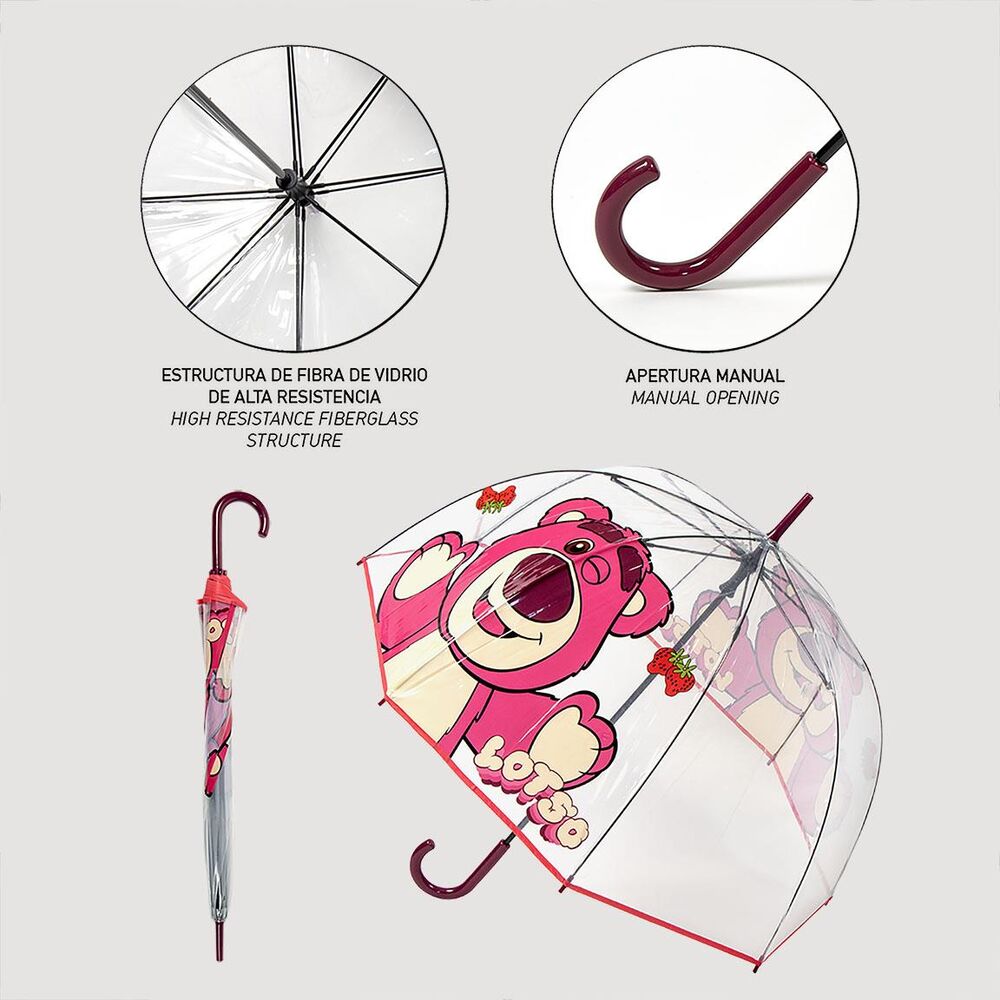Paraguas manual Lotso Toy Story Disney 60cm - Frikibase.com