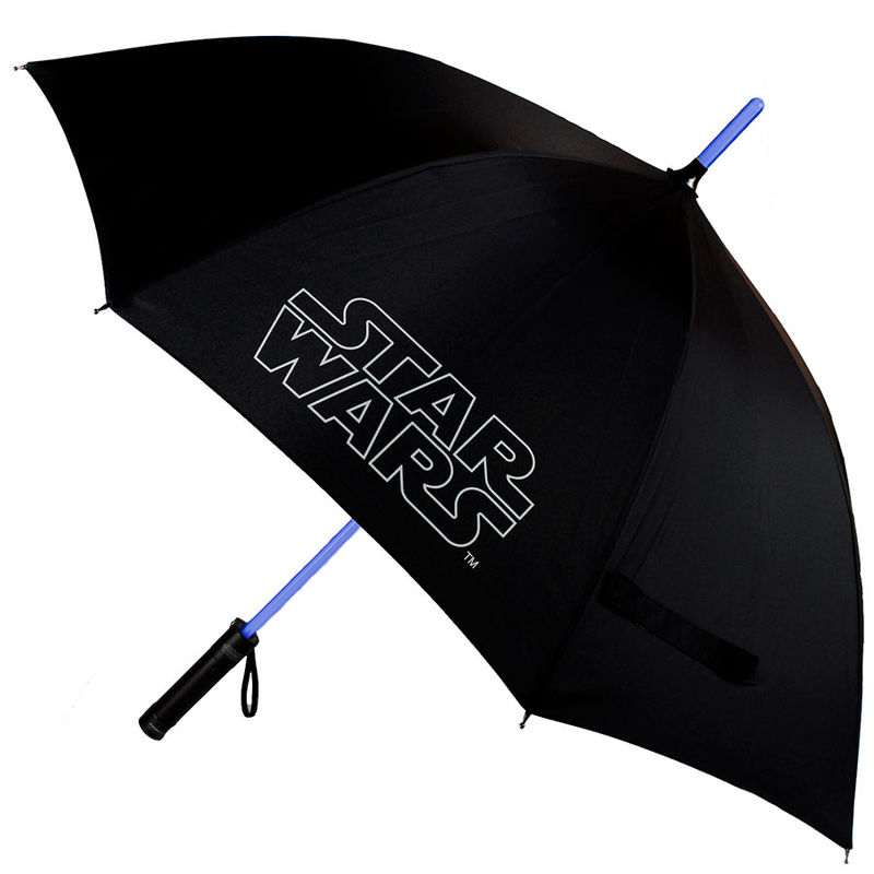 Paraguas manual Star Wars 53cm efecto espada laser - Frikibase.com