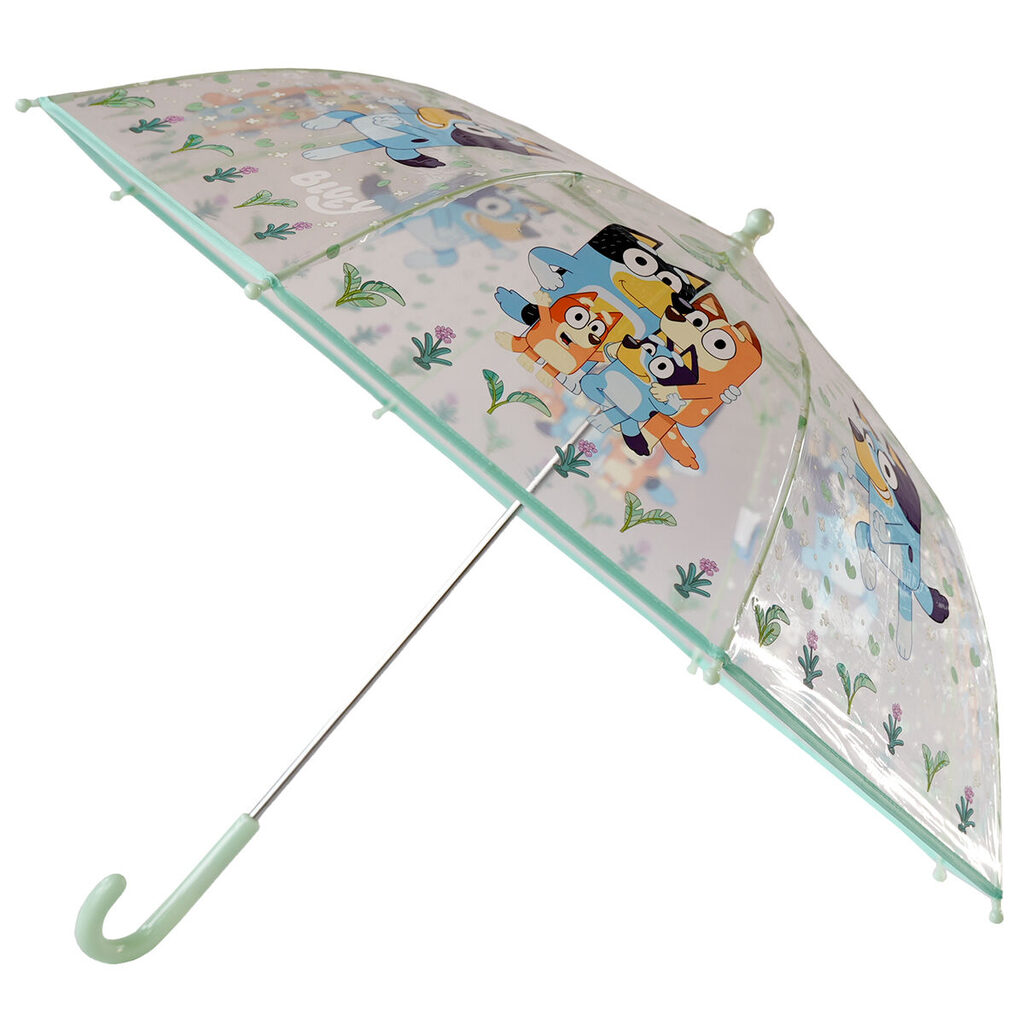 Paraguas manual transparente Bluey 48cm - Frikibase.com